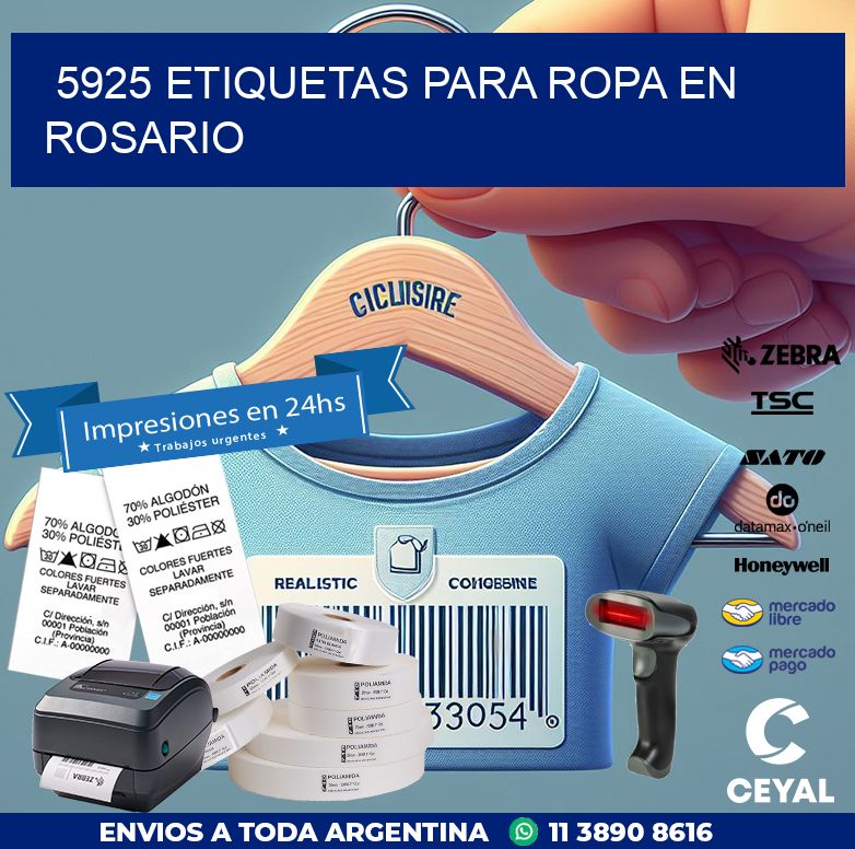 5925 ETIQUETAS PARA ROPA EN ROSARIO