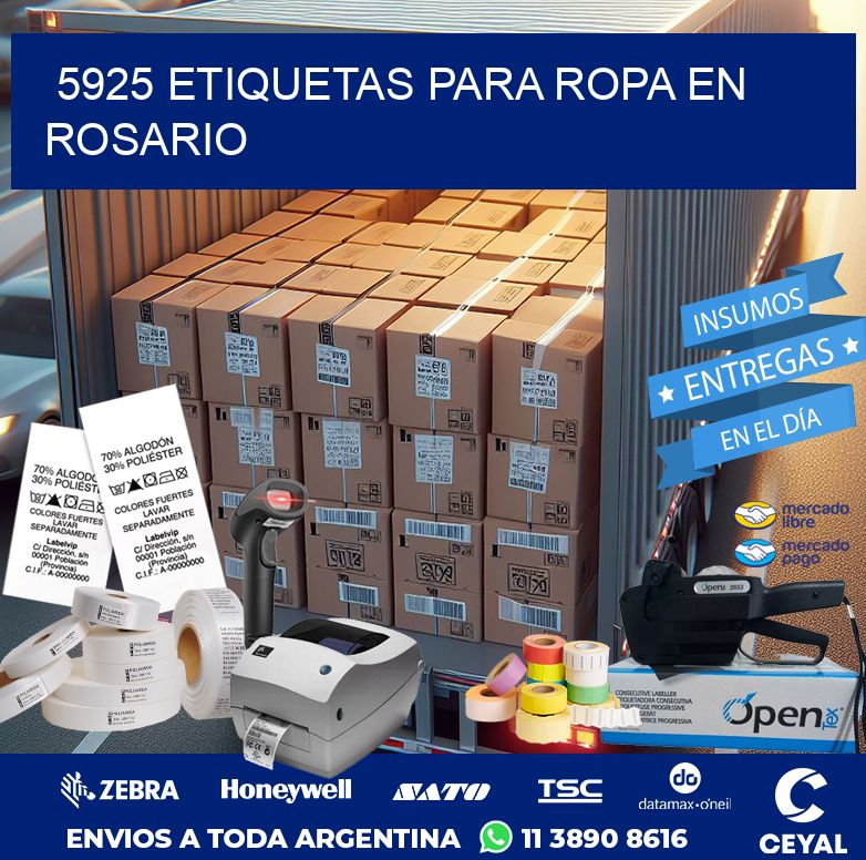 5925 ETIQUETAS PARA ROPA EN ROSARIO