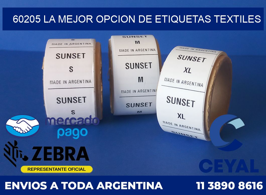 60205 LA MEJOR OPCION DE ETIQUETAS TEXTILES