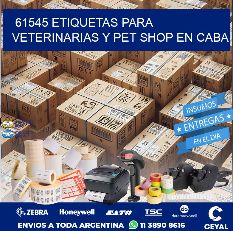 61545 ETIQUETAS PARA VETERINARIAS Y PET SHOP EN CABA