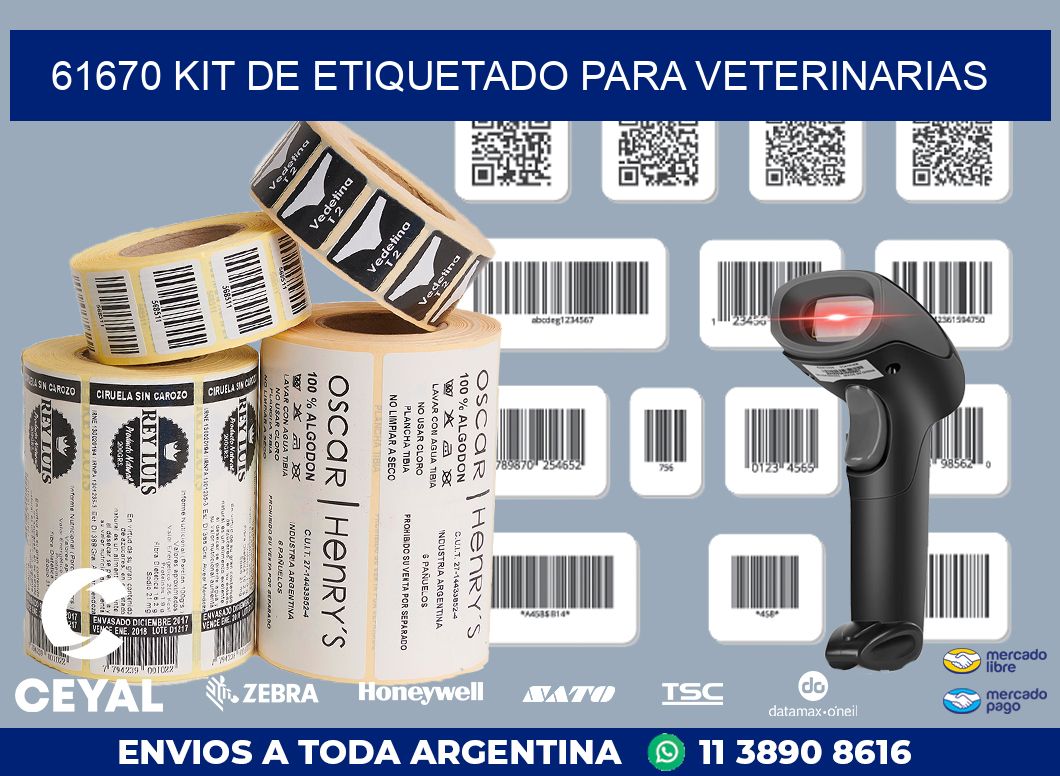 61670 KIT DE ETIQUETADO PARA VETERINARIAS