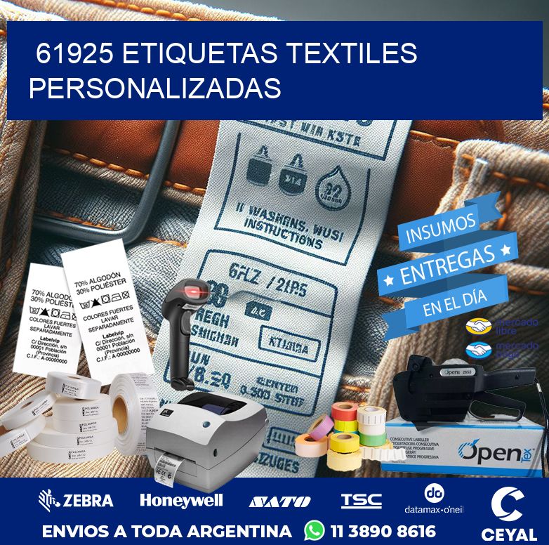 61925 ETIQUETAS TEXTILES PERSONALIZADAS