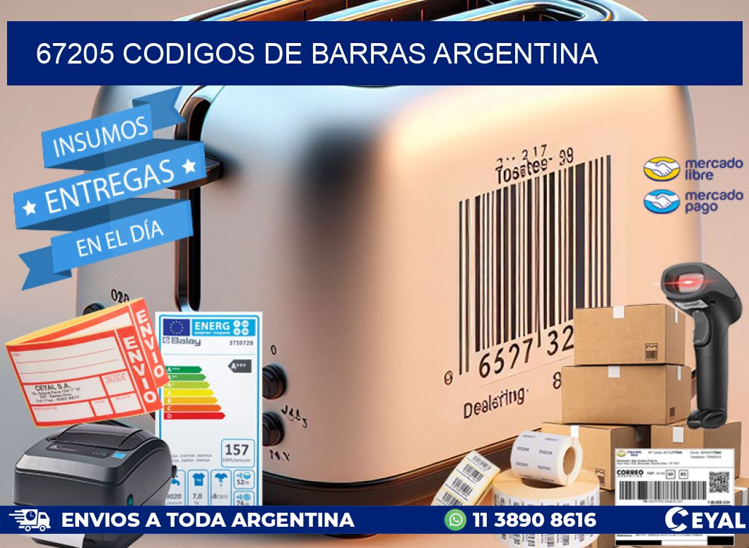 67205 CODIGOS DE BARRAS ARGENTINA