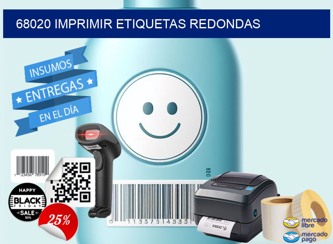 68020 IMPRIMIR ETIQUETAS REDONDAS