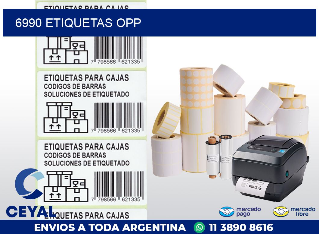 6990 ETIQUETAS OPP