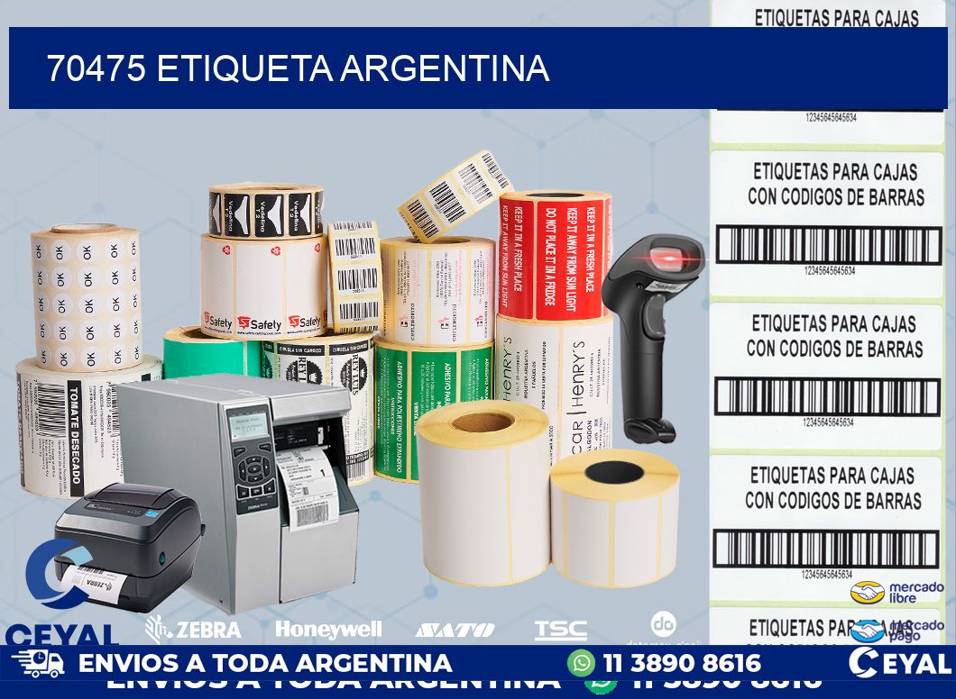 70475 ETIQUETA ARGENTINA