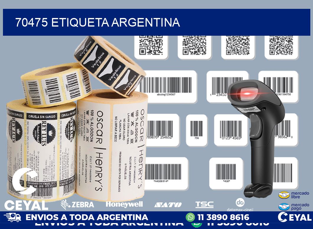 70475 ETIQUETA ARGENTINA