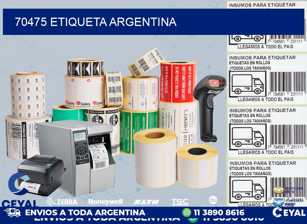 70475 ETIQUETA ARGENTINA