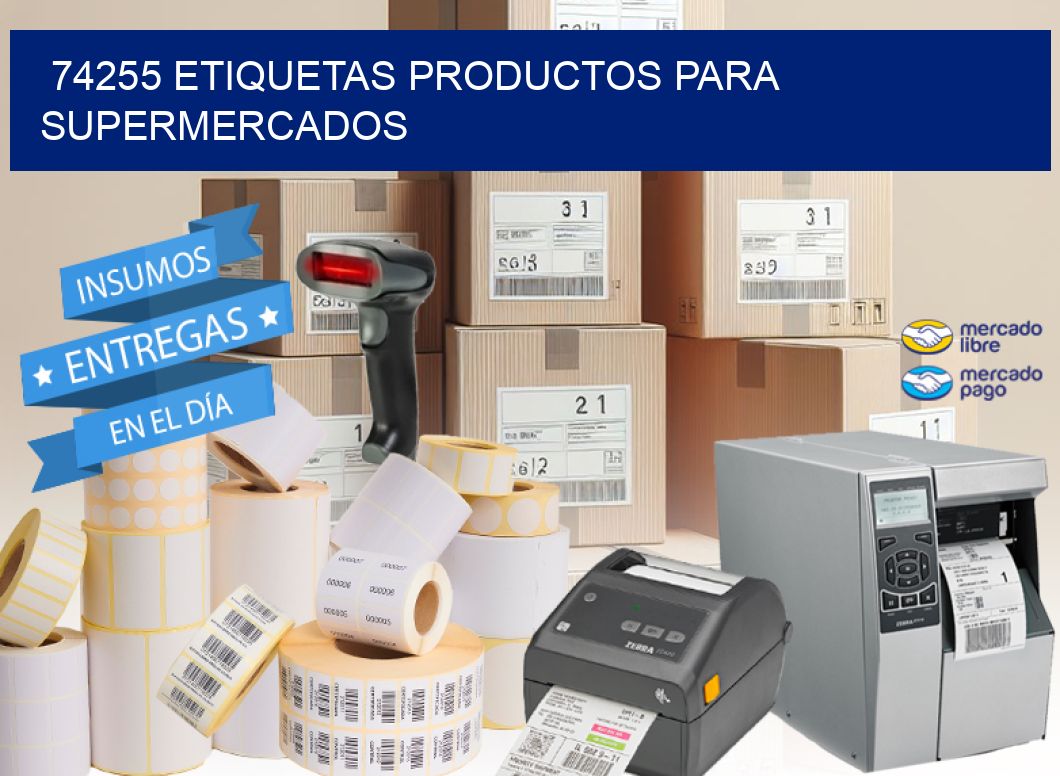 74255 Etiquetas productos para supermercados