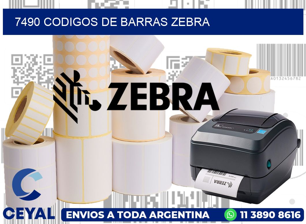 7490 codigos de barras zebra