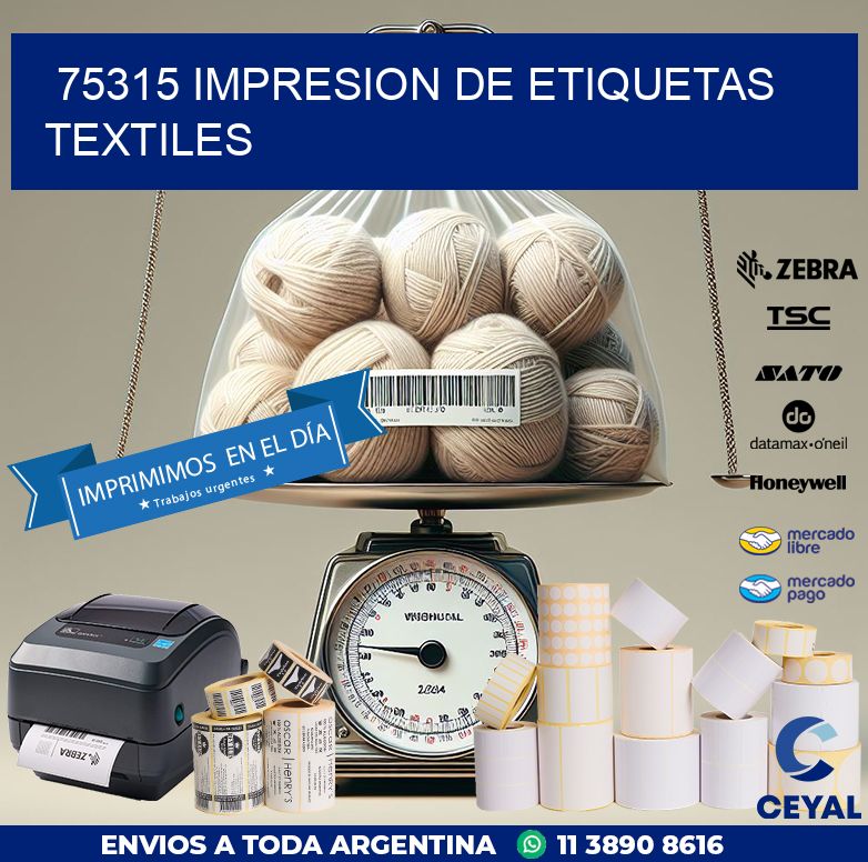 75315 IMPRESION DE ETIQUETAS TEXTILES