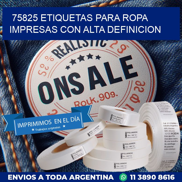 75825 ETIQUETAS PARA ROPA IMPRESAS CON ALTA DEFINICION