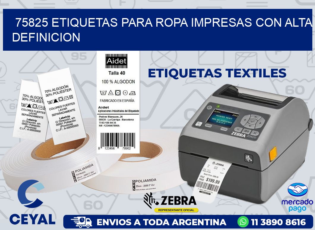 75825 ETIQUETAS PARA ROPA IMPRESAS CON ALTA DEFINICION