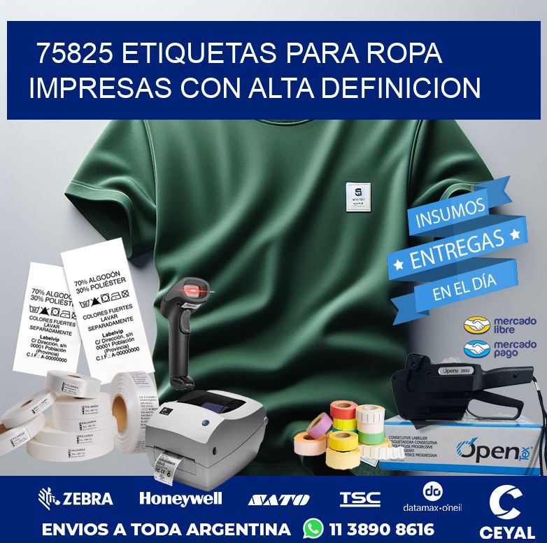 75825 ETIQUETAS PARA ROPA IMPRESAS CON ALTA DEFINICION