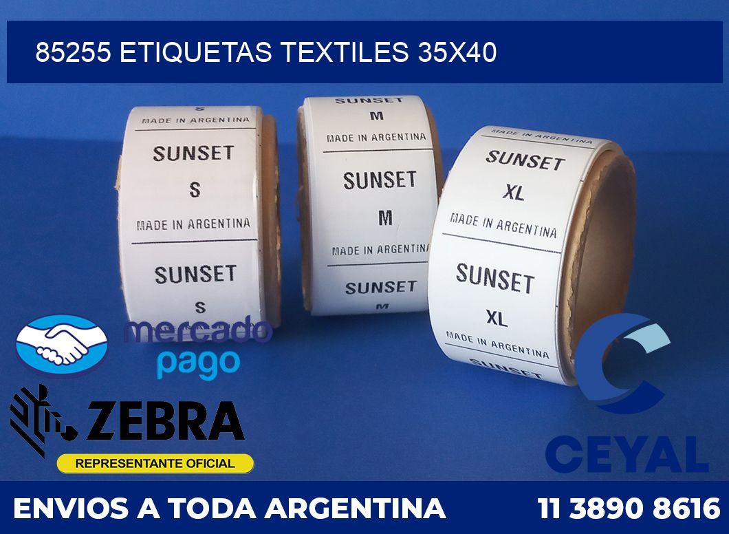 85255 ETIQUETAS TEXTILES 35X40