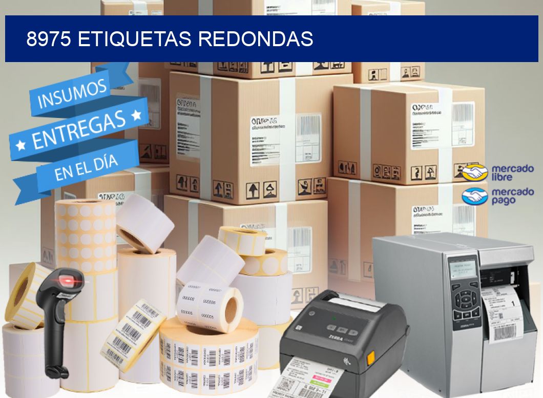 8975 ETIQUETAS REDONDAS