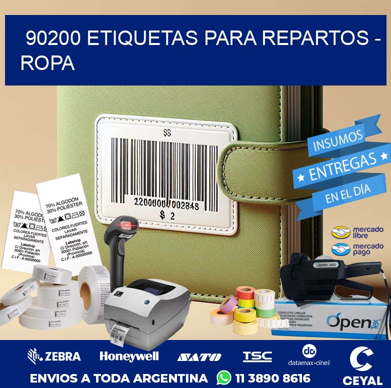 90200 ETIQUETAS PARA REPARTOS – ROPA