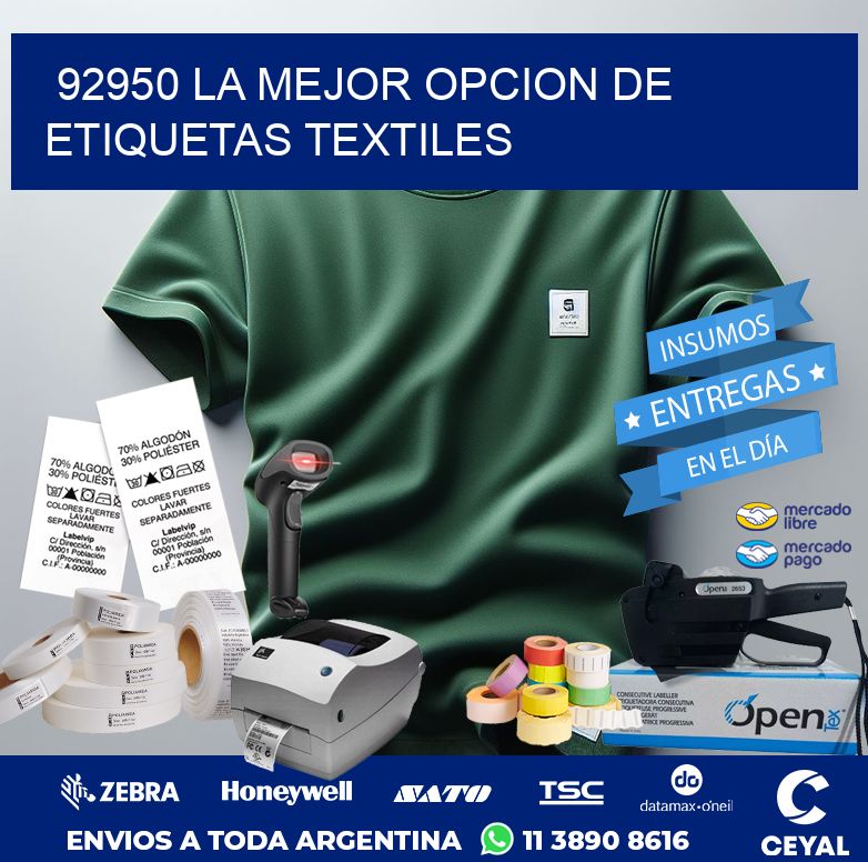92950 LA MEJOR OPCION DE ETIQUETAS TEXTILES