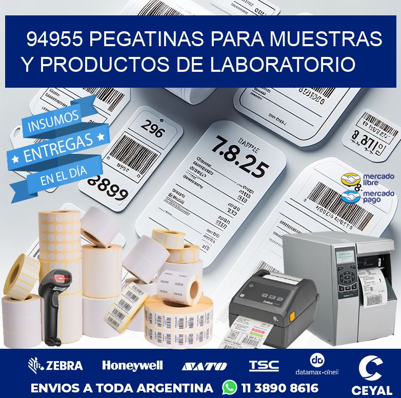 94955 PEGATINAS PARA MUESTRAS Y PRODUCTOS DE LABORATORIO