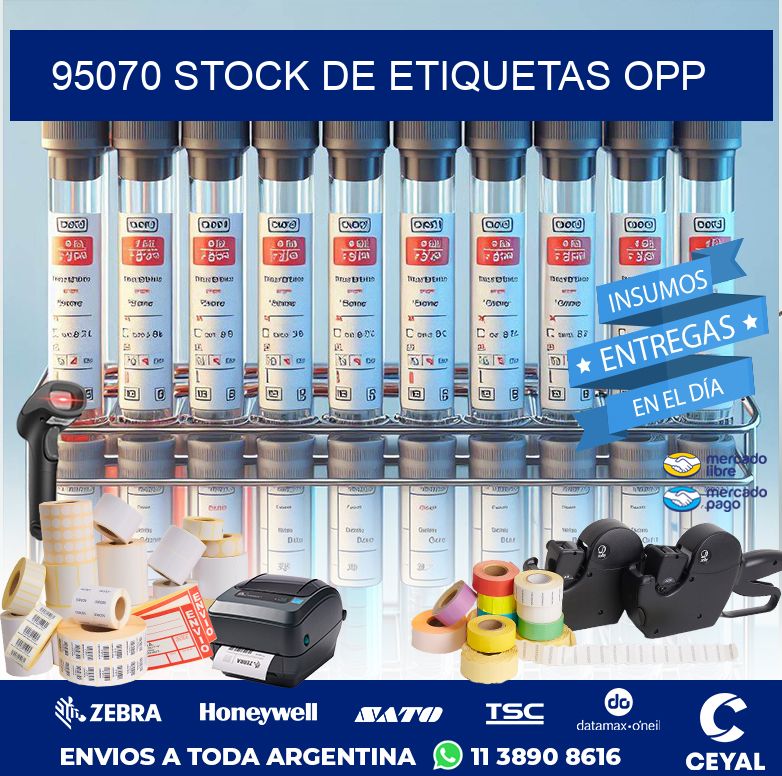 95070 STOCK DE ETIQUETAS OPP