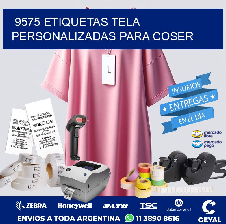 9575 ETIQUETAS TELA PERSONALIZADAS PARA COSER