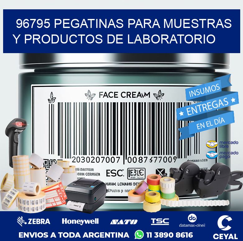 96795 PEGATINAS PARA MUESTRAS Y PRODUCTOS DE LABORATORIO