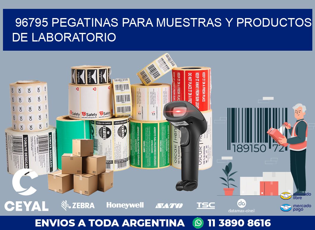 96795 PEGATINAS PARA MUESTRAS Y PRODUCTOS DE LABORATORIO