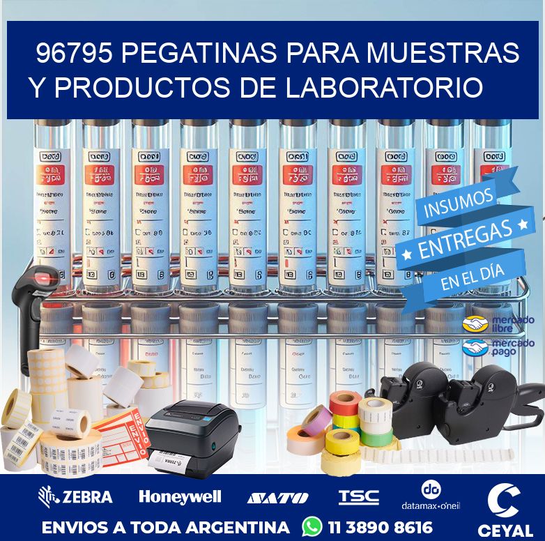 96795 PEGATINAS PARA MUESTRAS Y PRODUCTOS DE LABORATORIO