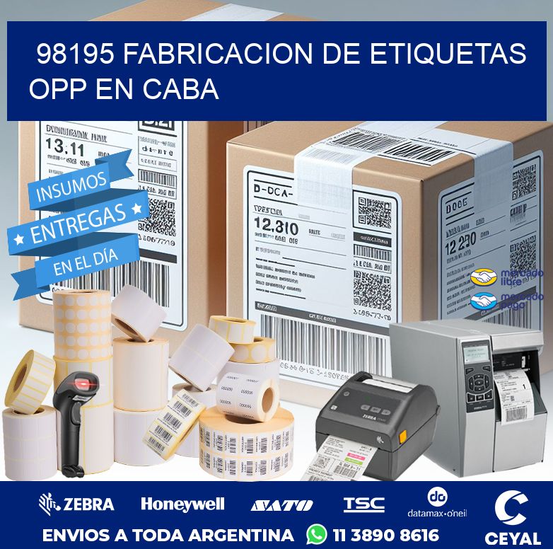 98195 FABRICACION DE ETIQUETAS OPP EN CABA