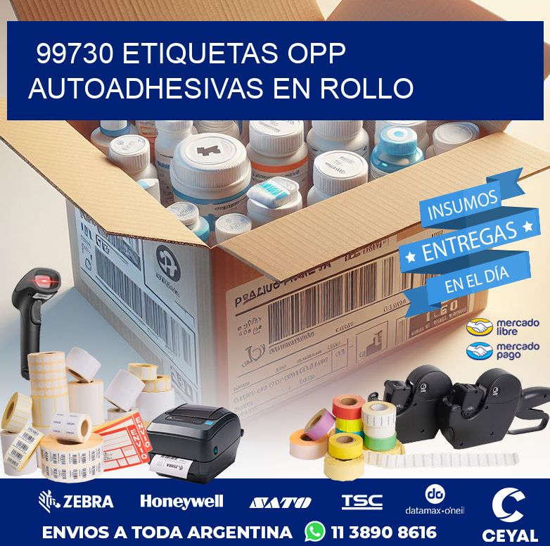 99730 ETIQUETAS OPP AUTOADHESIVAS EN ROLLO