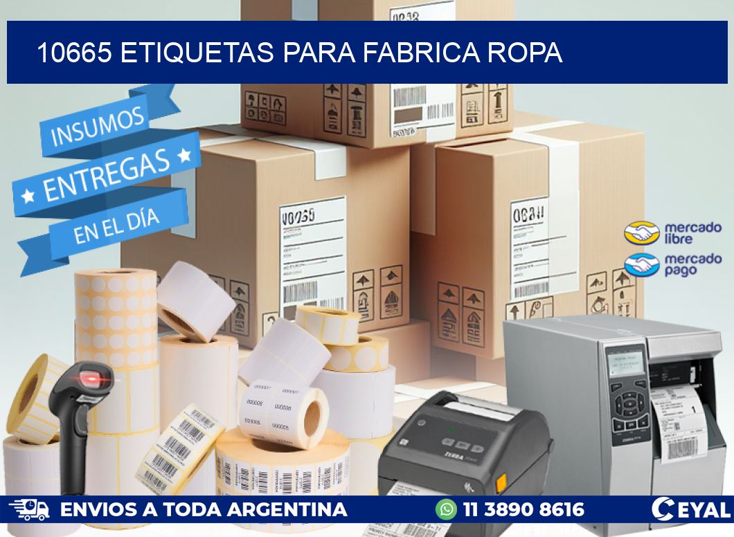 10665 ETIQUETAS PARA FABRICA ROPA