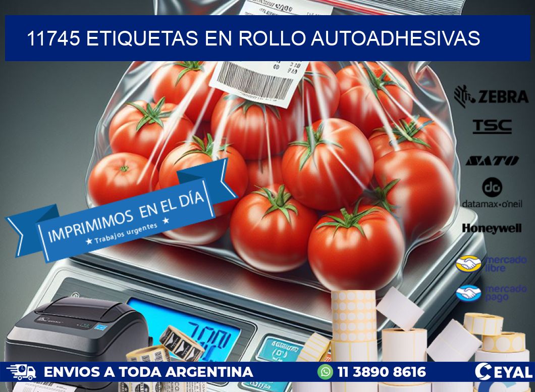 11745 ETIQUETAS EN ROLLO AUTOADHESIVAS