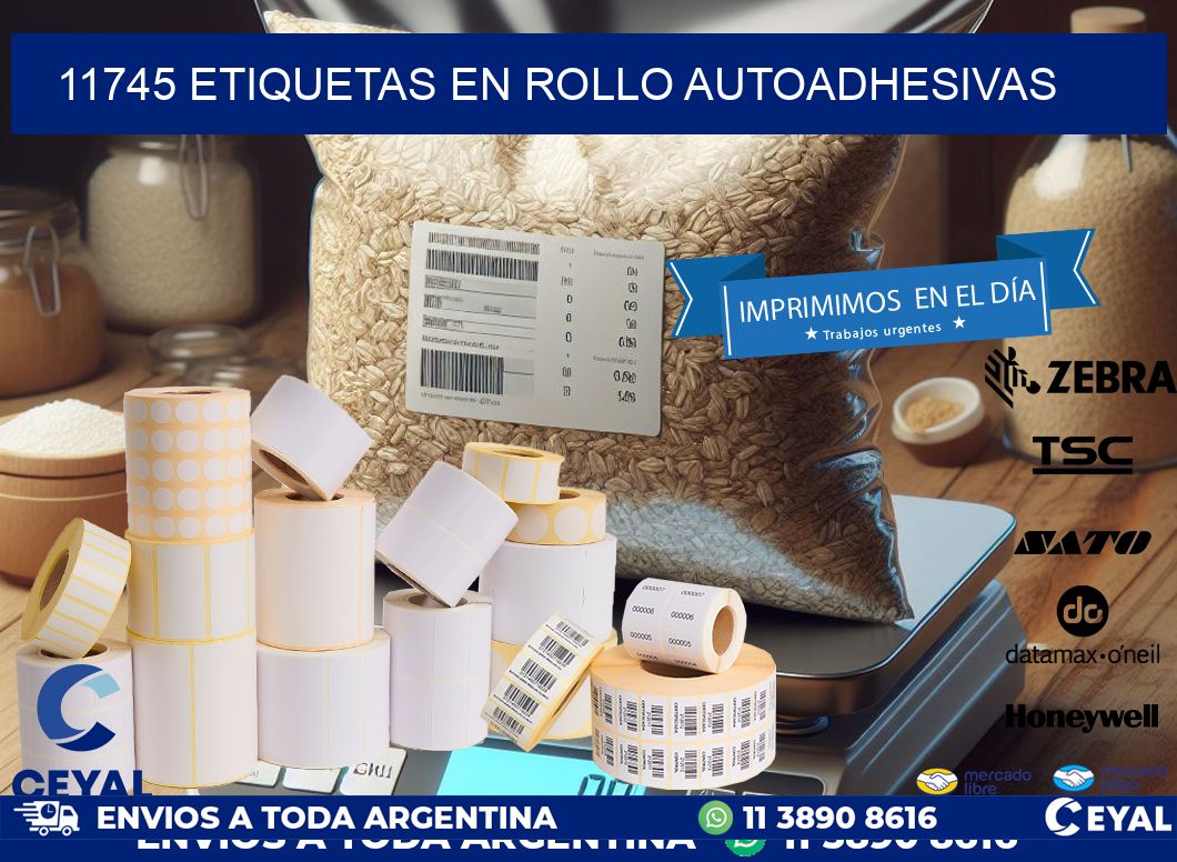 11745 ETIQUETAS EN ROLLO AUTOADHESIVAS