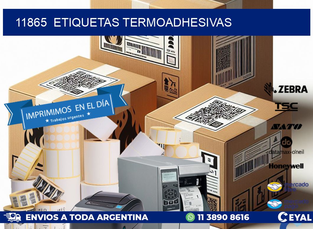 11865 ETIQUETAS TERMOADHESIVAS