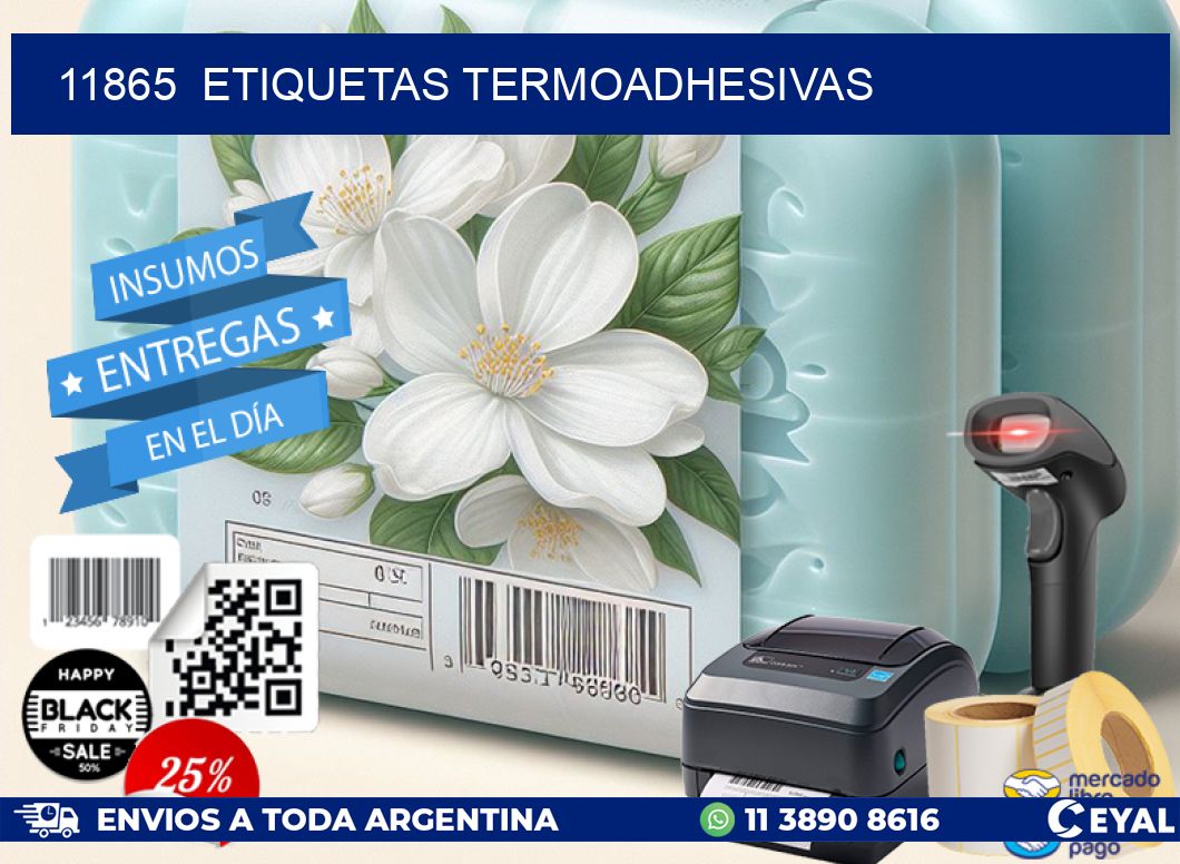 11865 ETIQUETAS TERMOADHESIVAS