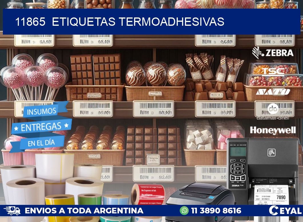 11865 ETIQUETAS TERMOADHESIVAS