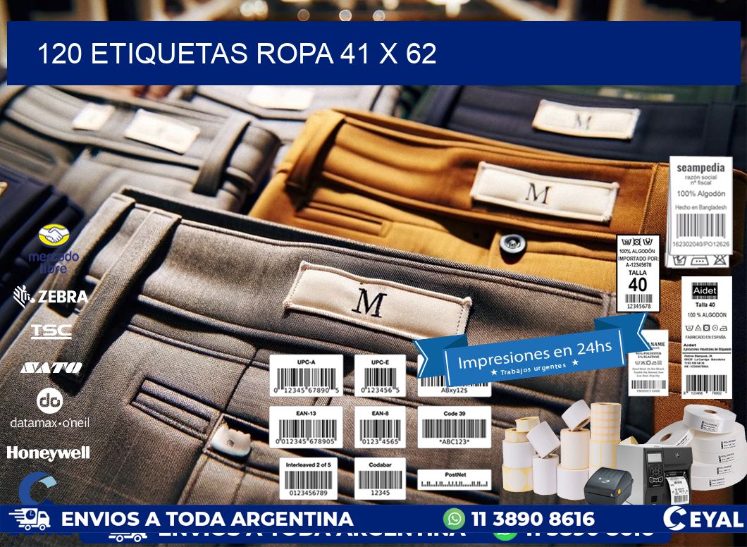 120 ETIQUETAS ROPA 41 x 62