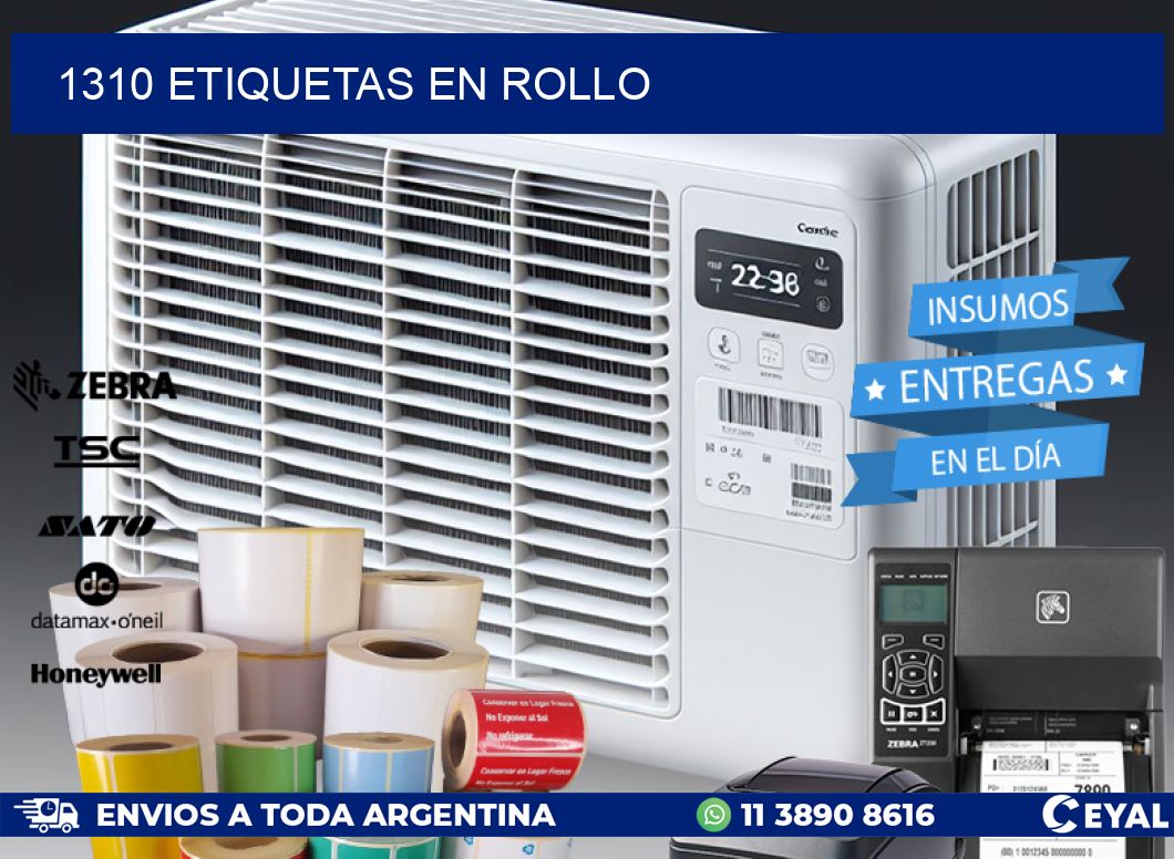 1310 ETIQUETAS EN ROLLO