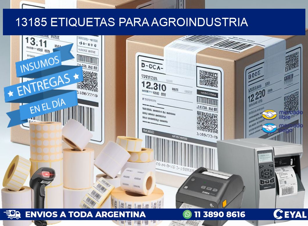 13185 ETIQUETAS PARA AGROINDUSTRIA