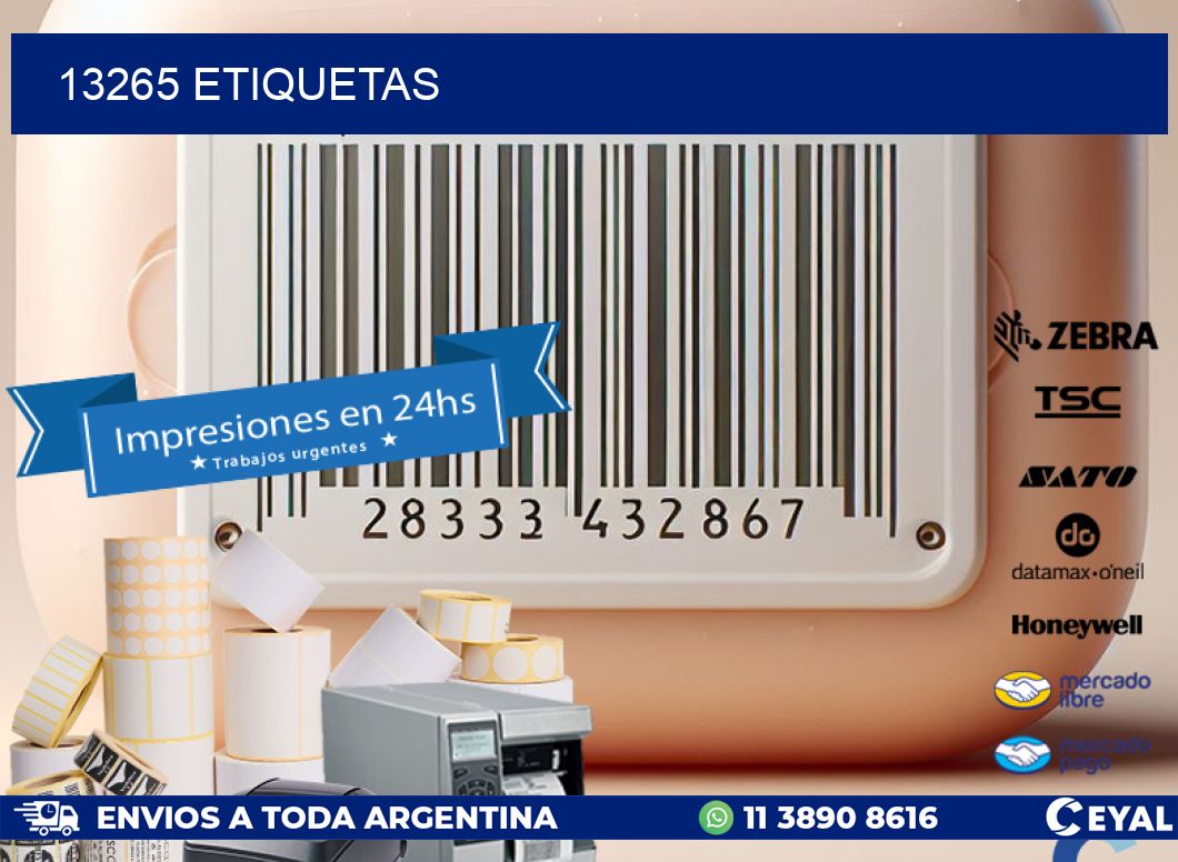 13265 ETIQUETAS