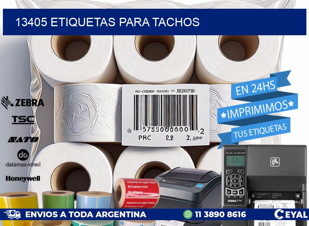 13405 ETIQUETAS PARA TACHOS