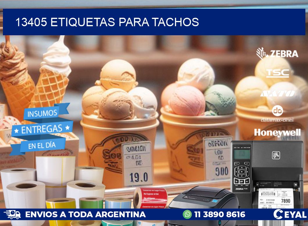 13405 ETIQUETAS PARA TACHOS