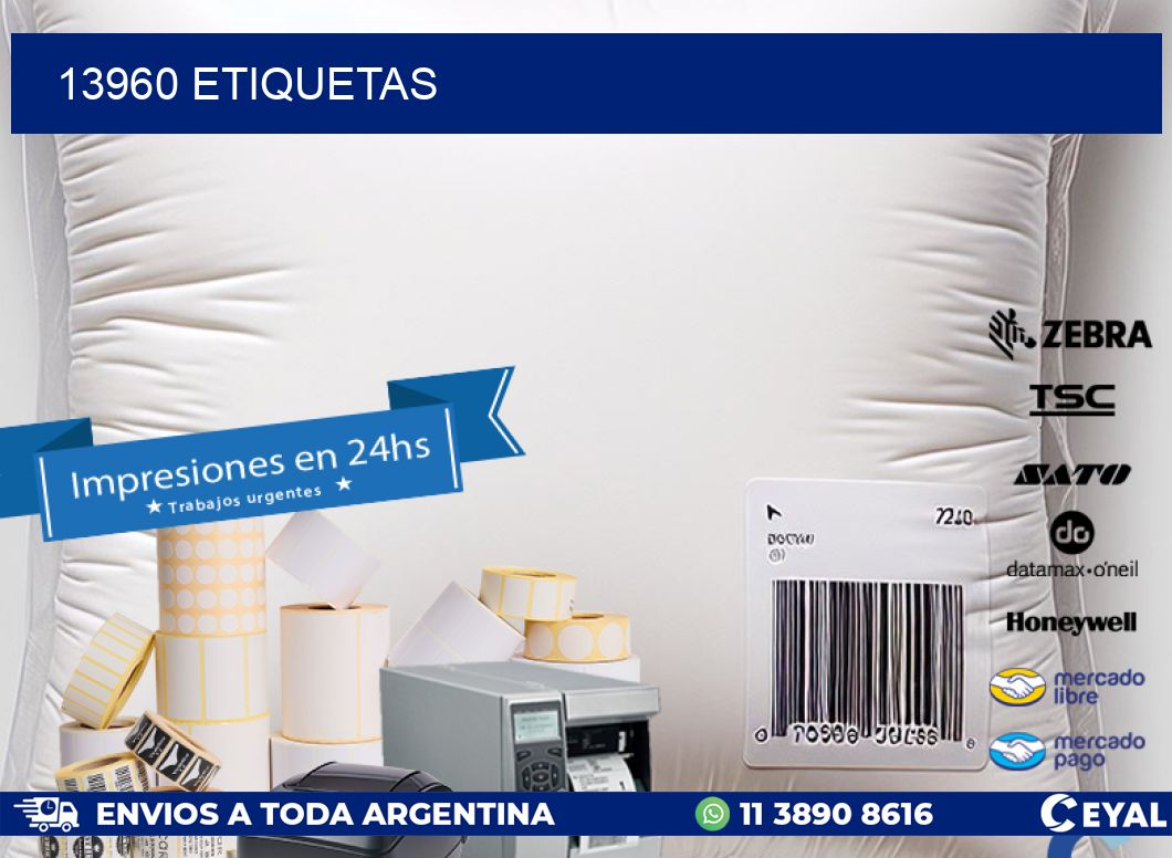 13960 ETIQUETAS