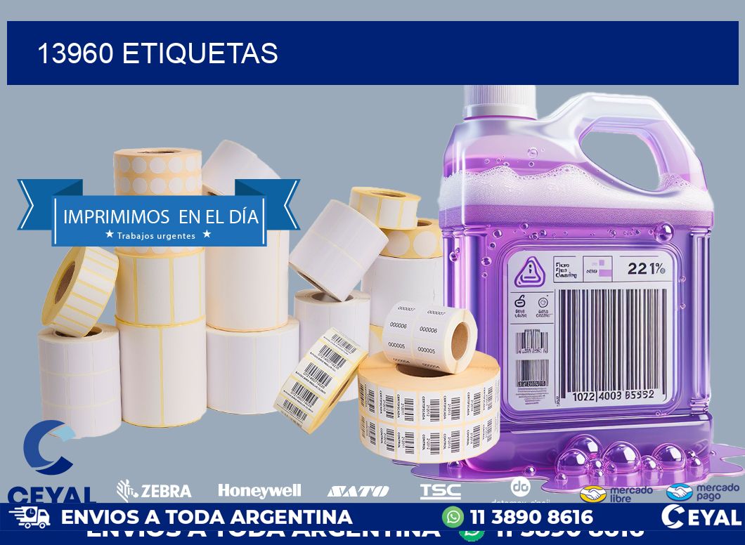 13960 ETIQUETAS