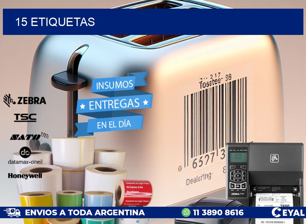 15 ETIQUETAS