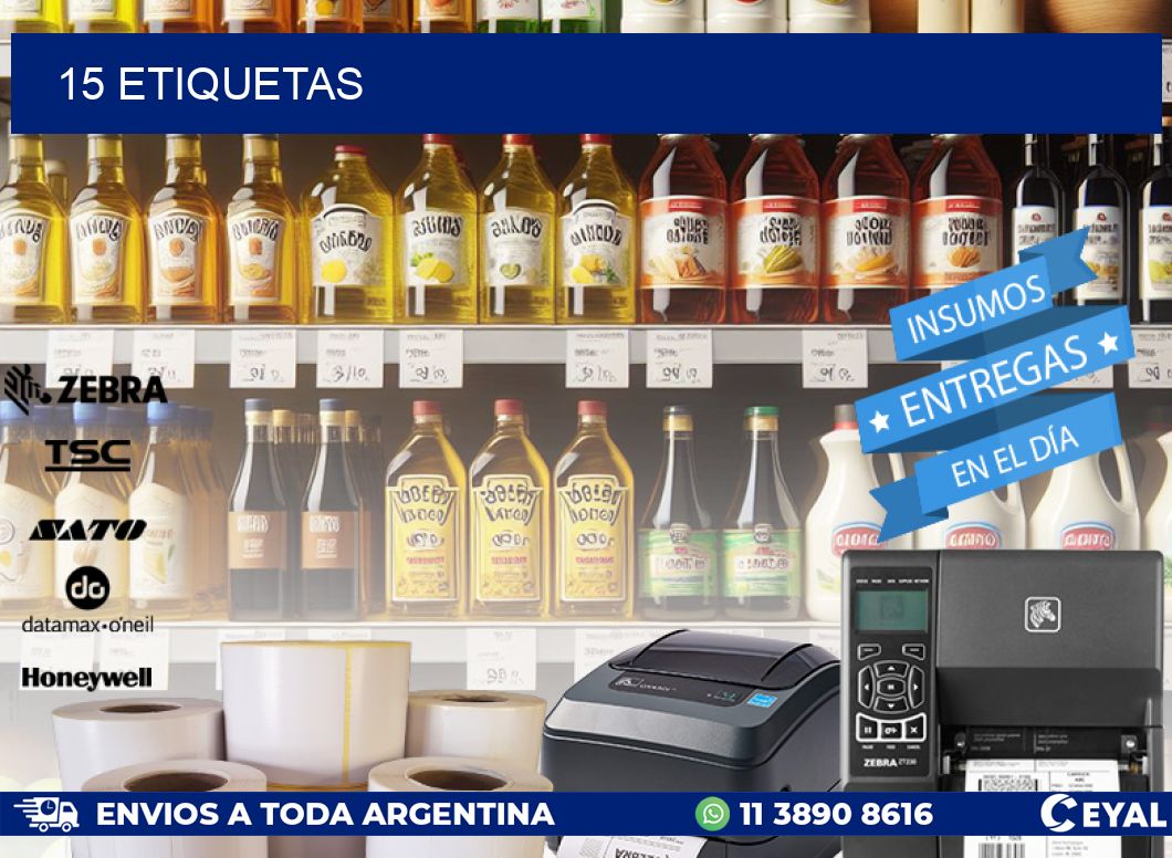 15 ETIQUETAS