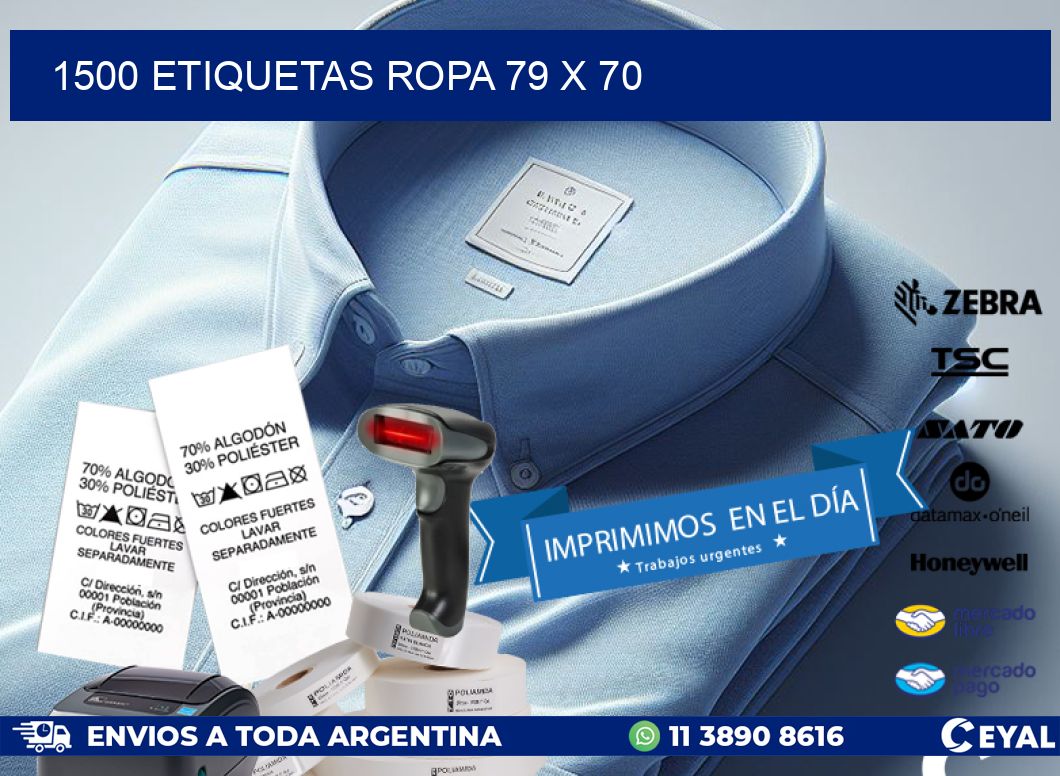 1500 ETIQUETAS ROPA 79 x 70