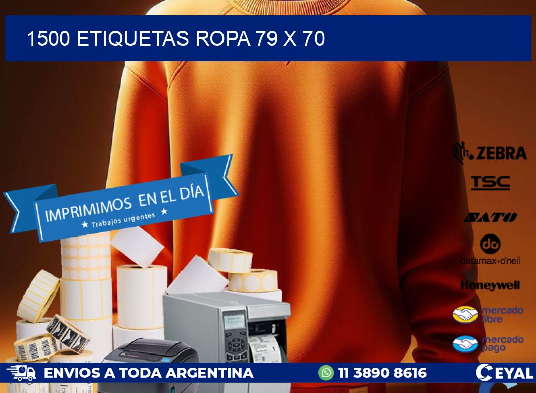 1500 ETIQUETAS ROPA 79 x 70