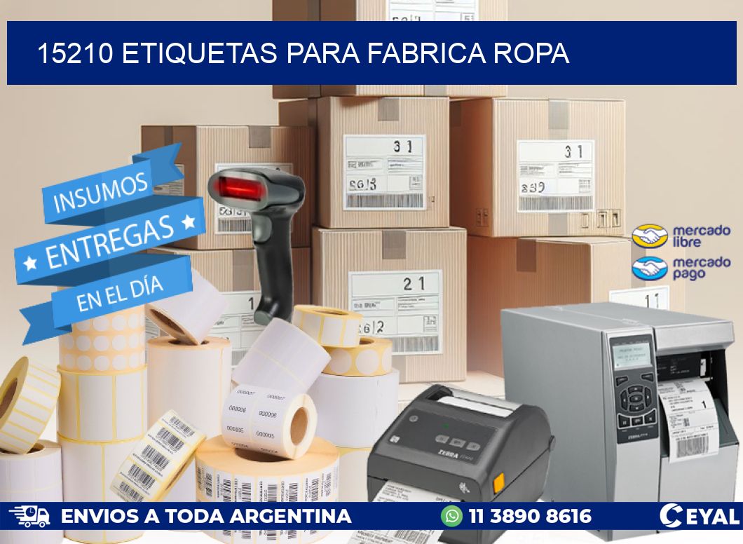 15210 ETIQUETAS PARA FABRICA ROPA