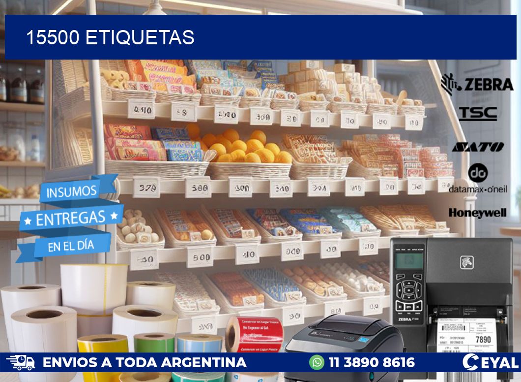 15500 ETIQUETAS